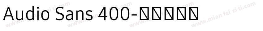 Audio Sans 400字体转换
